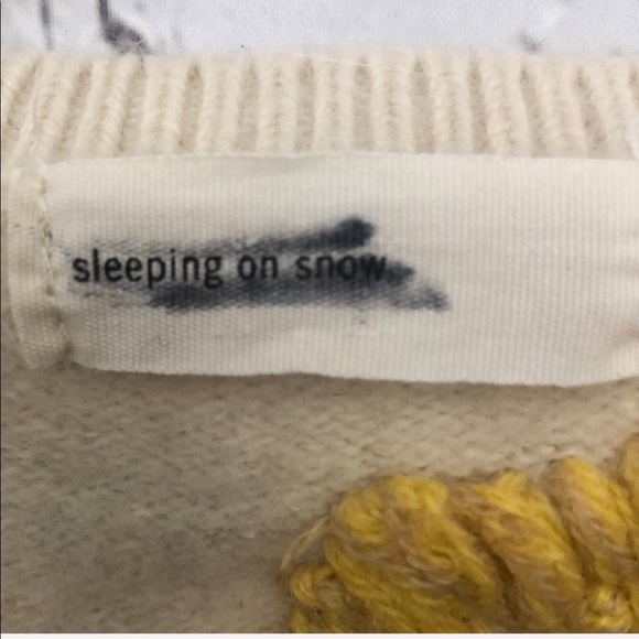ANTHROPOLOGIE sleeping on snow/ embroidered top - Picture 2 of 3